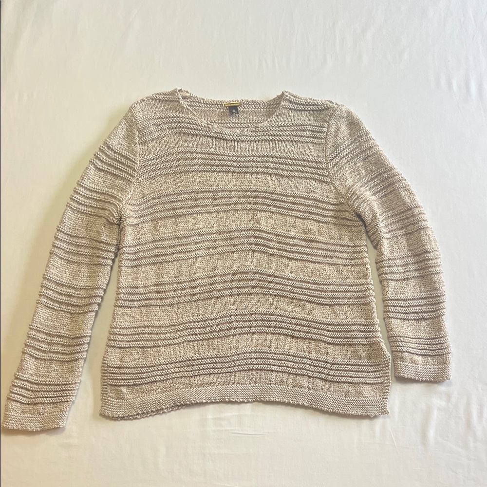 Dana Buchman Women’s Cream Textured Knit Sweater